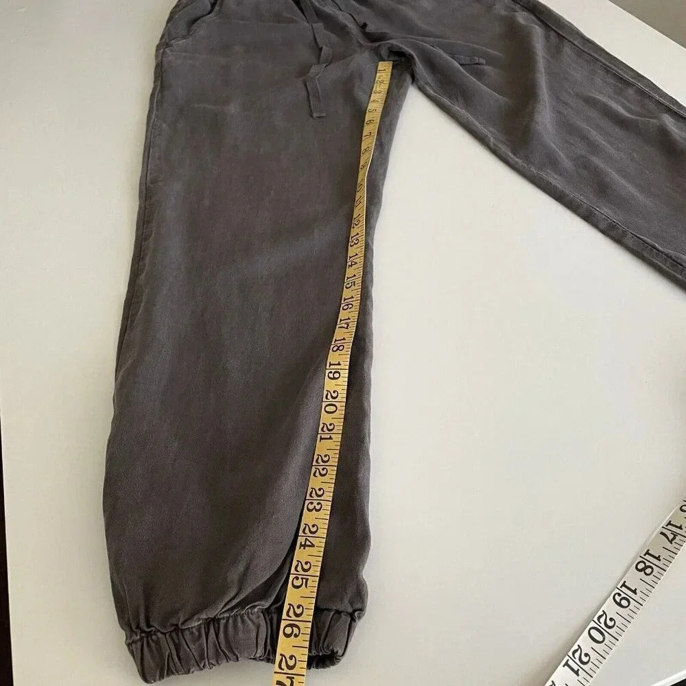 Anthropology Cloth & Stone Women XS Gray Tencel Pull on Jogger Pants Comfy - Picture 11 of 13